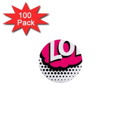 Lol-acronym-laugh-out-loud-laughing 1  Mini Buttons (100 pack) 