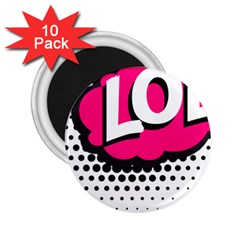 Lol-acronym-laugh-out-loud-laughing 2.25  Magnets (10 pack) 