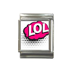 Lol-acronym-laugh-out-loud-laughing Italian Charm (13mm)