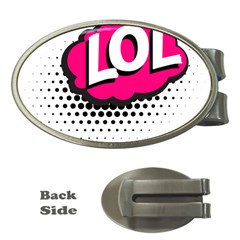 Lol-acronym-laugh-out-loud-laughing Money Clips (Oval) 