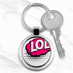 Lol-acronym-laugh-out-loud-laughing Key Chain (round) by 99art