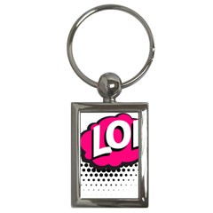 Lol-acronym-laugh-out-loud-laughing Key Chain (Rectangle)