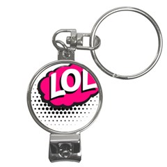 Lol-acronym-laugh-out-loud-laughing Nail Clippers Key Chain