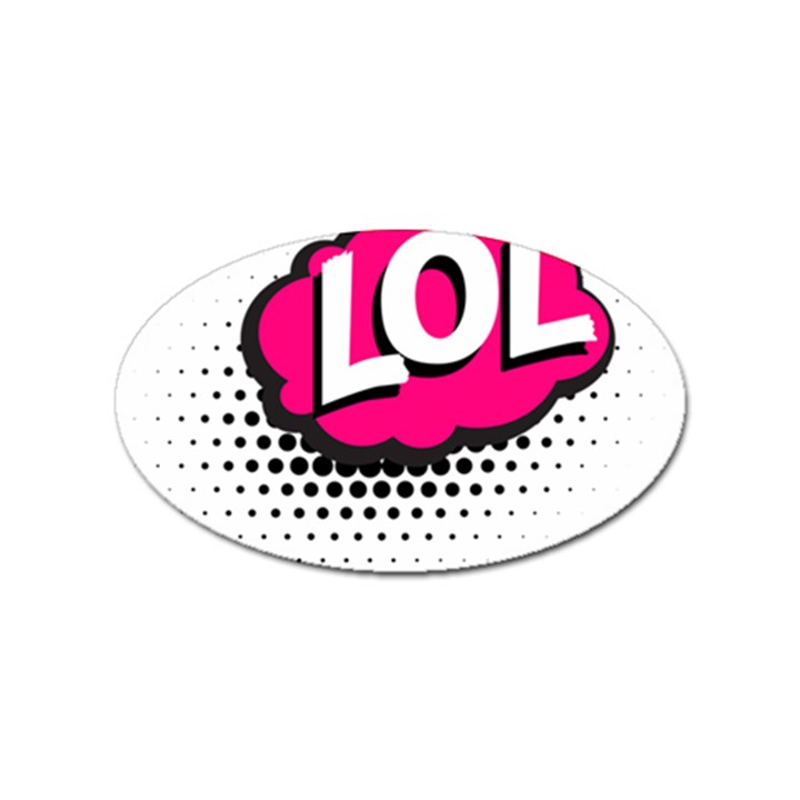 Lol-acronym-laugh-out-loud-laughing Sticker (Oval)