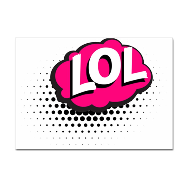 Lol-acronym-laugh-out-loud-laughing Sticker A4 (100 pack)