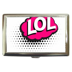 Lol-acronym-laugh-out-loud-laughing Cigarette Money Case by 99art