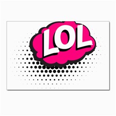 Lol-acronym-laugh-out-loud-laughing Postcard 4 x 6  (Pkg of 10)