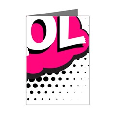 Lol-acronym-laugh-out-loud-laughing Mini Greeting Card by 99art