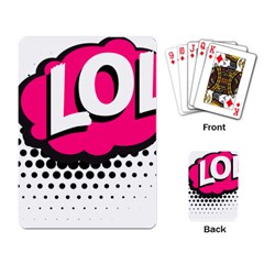 Lol-acronym-laugh-out-loud-laughing Playing Cards Single Design (rectangle) by 99art