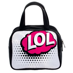 Lol-acronym-laugh-out-loud-laughing Classic Handbag (two Sides) by 99art