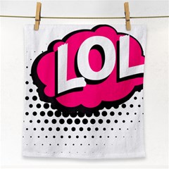 Lol-acronym-laugh-out-loud-laughing Face Towel