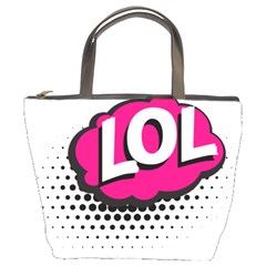 Lol-acronym-laugh-out-loud-laughing Bucket Bag