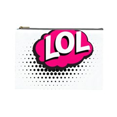 Lol-acronym-laugh-out-loud-laughing Cosmetic Bag (Large)