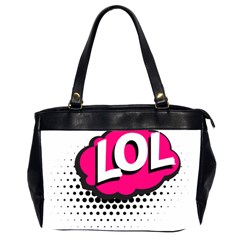 Lol-acronym-laugh-out-loud-laughing Oversize Office Handbag (2 Sides)