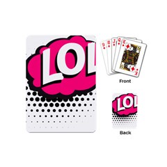 Lol-acronym-laugh-out-loud-laughing Playing Cards Single Design (mini) by 99art