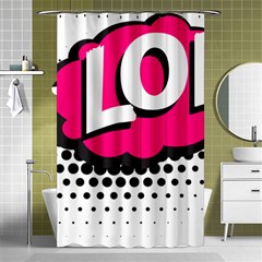 Lol-acronym-laugh-out-loud-laughing Shower Curtain 48  x 72  (Small) 