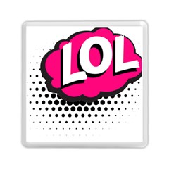 Lol-acronym-laugh-out-loud-laughing Memory Card Reader (Square)