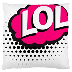 Lol-acronym-laugh-out-loud-laughing Large Cushion Case (Two Sides)