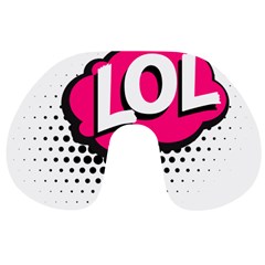 Lol-acronym-laugh-out-loud-laughing Travel Neck Pillow by 99art