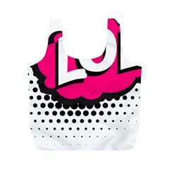 Lol-acronym-laugh-out-loud-laughing Full Print Recycle Bag (M)