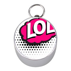 Lol-acronym-laugh-out-loud-laughing Mini Silver Compasses