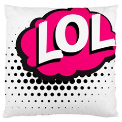 Lol-acronym-laugh-out-loud-laughing Standard Premium Plush Fleece Cushion Case (Two Sides)