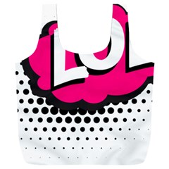 Lol-acronym-laugh-out-loud-laughing Full Print Recycle Bag (xxl) by 99art