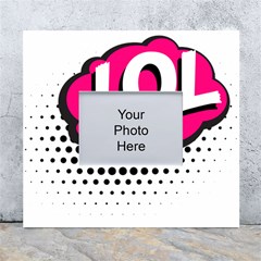 Lol-acronym-laugh-out-loud-laughing White Wall Photo Frame 5  x 7 