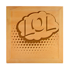 Lol-acronym-laugh-out-loud-laughing Wood Photo Frame Cube