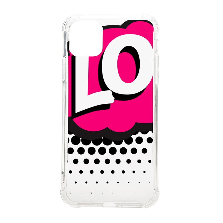 Lol-acronym-laugh-out-loud-laughing iPhone 11 Pro Max 6.5 Inch TPU UV Print Case