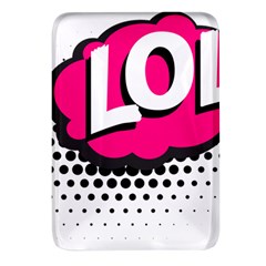 Lol-acronym-laugh-out-loud-laughing Rectangular Glass Fridge Magnet (4 Pack) by 99art