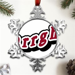 Comic-text-frustration-bother Metal Small Snowflake Ornament by 99art