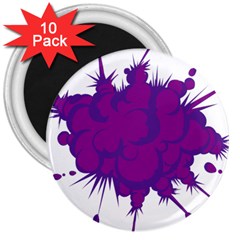 Explosion-firecracker-pyrotechnics 3  Magnets (10 Pack)  by 99art