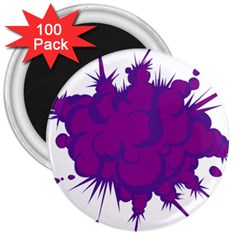 Explosion-firecracker-pyrotechnics 3  Magnets (100 Pack) by 99art