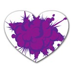 Explosion-firecracker-pyrotechnics Heart Mousepad Front