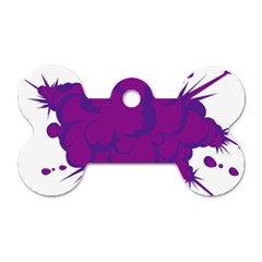 Explosion-firecracker-pyrotechnics Dog Tag Bone (one Side) by 99art