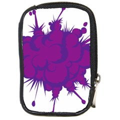 Explosion-firecracker-pyrotechnics Compact Camera Leather Case by 99art