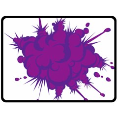 Explosion-firecracker-pyrotechnics Fleece Blanket (large) by 99art