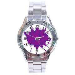 Explosion-firecracker-pyrotechnics Stainless Steel Analogue Watch by 99art