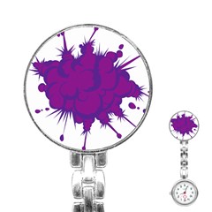 Explosion-firecracker-pyrotechnics Stainless Steel Nurses Watch by 99art