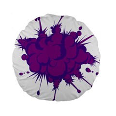 Explosion-firecracker-pyrotechnics Standard 15  Premium Flano Round Cushions by 99art