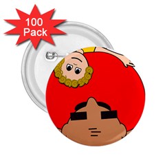 Comic-characters-grandfather 2 25  Buttons (100 Pack)  by 99art