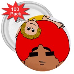 Comic-characters-grandfather 3  Buttons (100 Pack)  by 99art