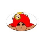 Comic-characters-grandfather Sticker (Oval) Front