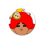 Comic-characters-grandfather Magnet 3  (Round) Front