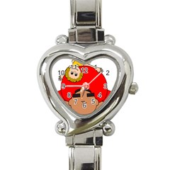 Comic-characters-grandfather Heart Italian Charm Watch by 99art