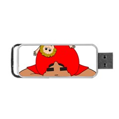 Comic-characters-grandfather Portable Usb Flash (two Sides) by 99art