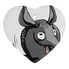 Animal-armadillo-armored-ball- Ornament (heart)