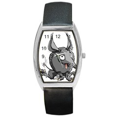 Animal-armadillo-armored-ball- Barrel Style Metal Watch by 99art