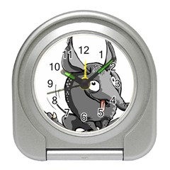 Animal-armadillo-armored-ball- Travel Alarm Clock by 99art